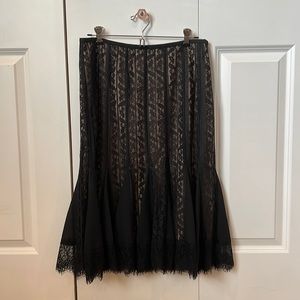 Black Lace Loft Skirt